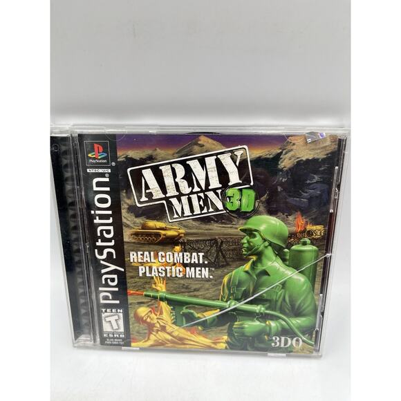 Army Men 3D (Sony PlayStation 1, 1999) Tested And Working W/ Manual CIB - Picture 1 of 5